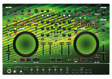 Denon DJ MC 6000 MK2 Skin Green Lazer